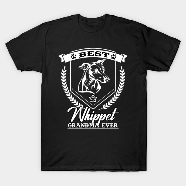 Whippet Grandma T-Shirt by mohammadrezaabolghase